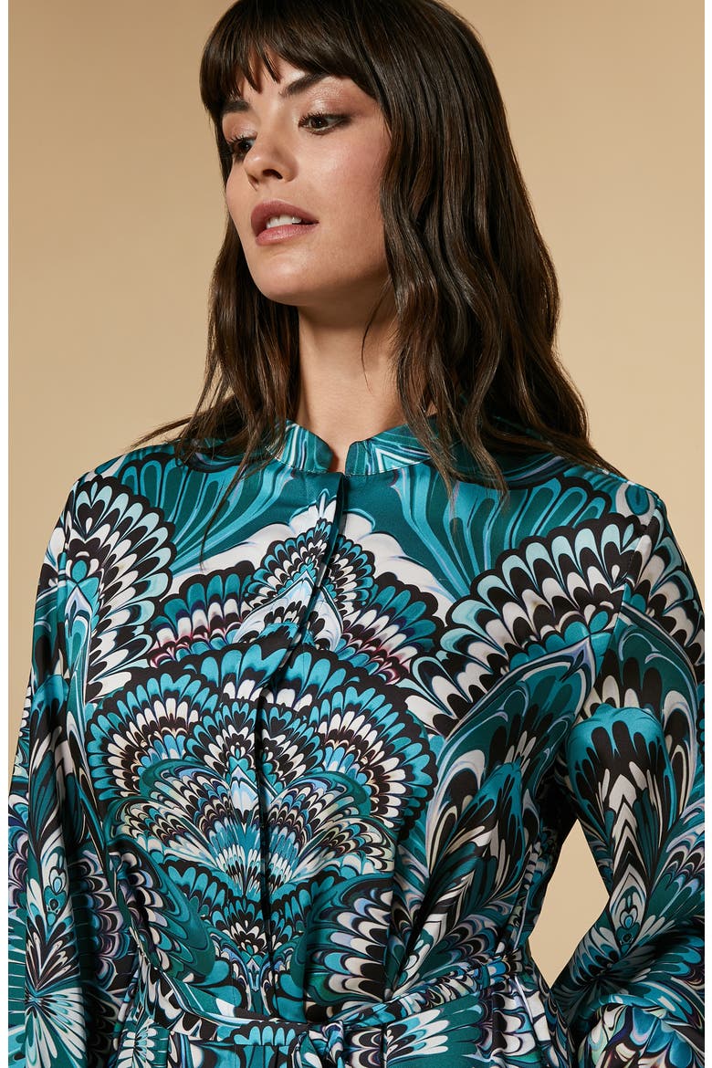 Chemisier Long Sleeve Shirtdress, Alternate, color, OIL