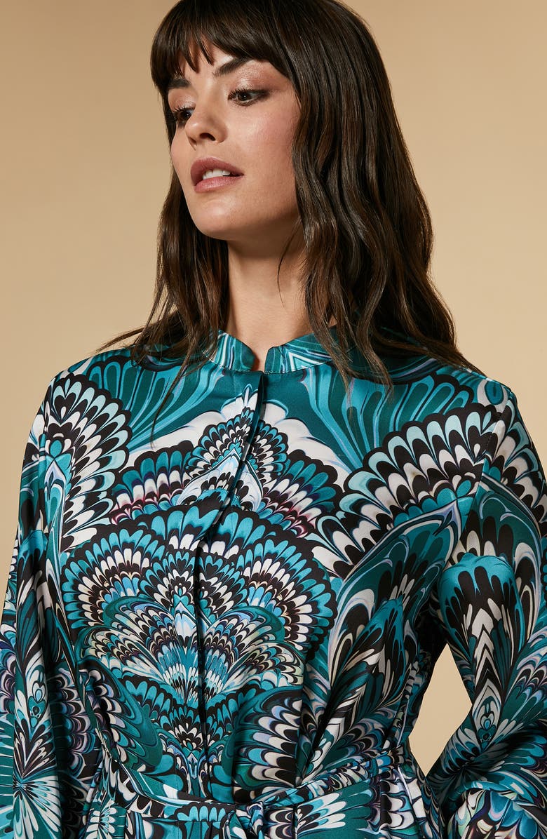 Marina Rinaldi Chemisier Long Sleeve Shirtdress, Alternate, color,