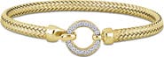 Julianna B. Cubic Zirconia Weave Bangle Buckle Clasp