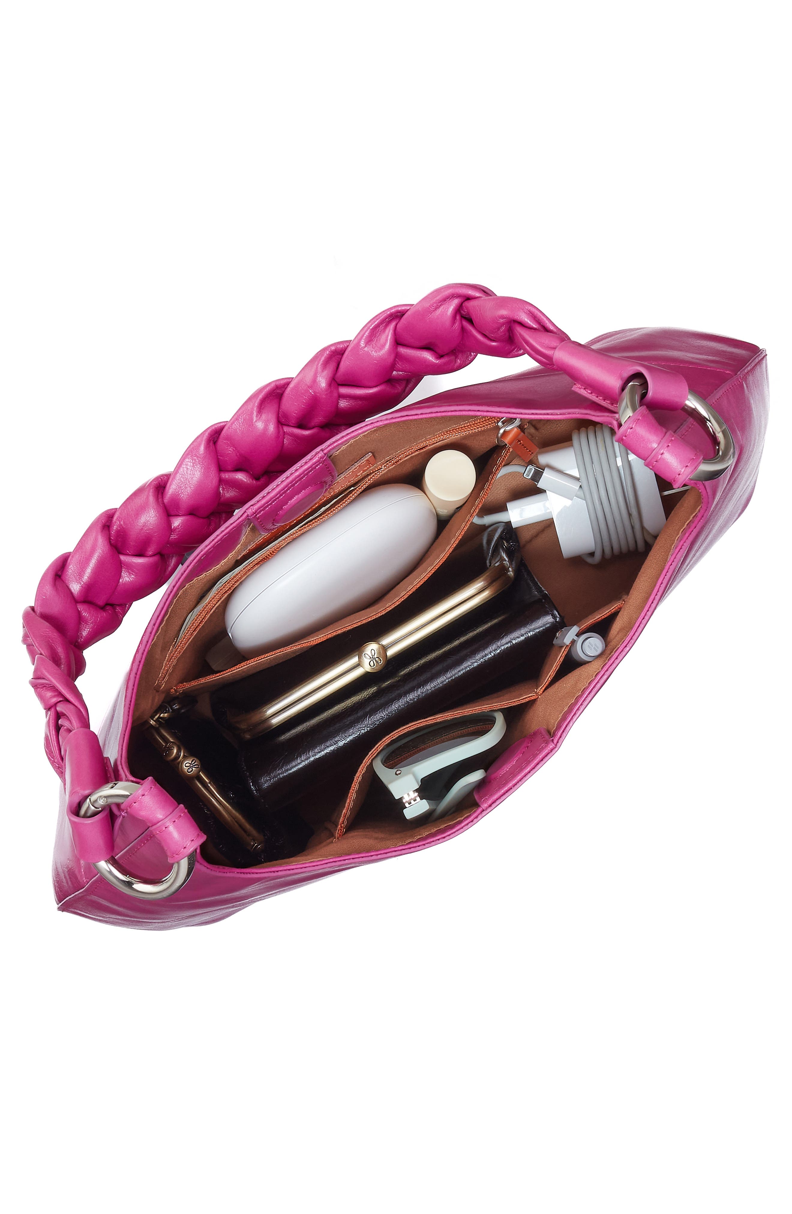 Madison Leather Shoulder Bag, Alternate, color, CACTUS FLOWER