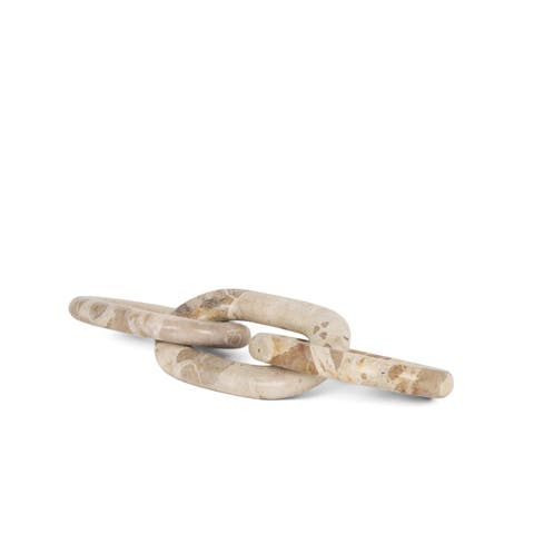 Reinir Marble Chain Link Decorative Object