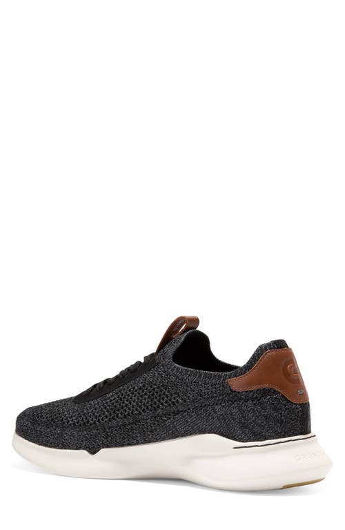 Cole Haan Grand Crosscourt Daily Stitchlite Sneaker In Black/british Tan/ivory