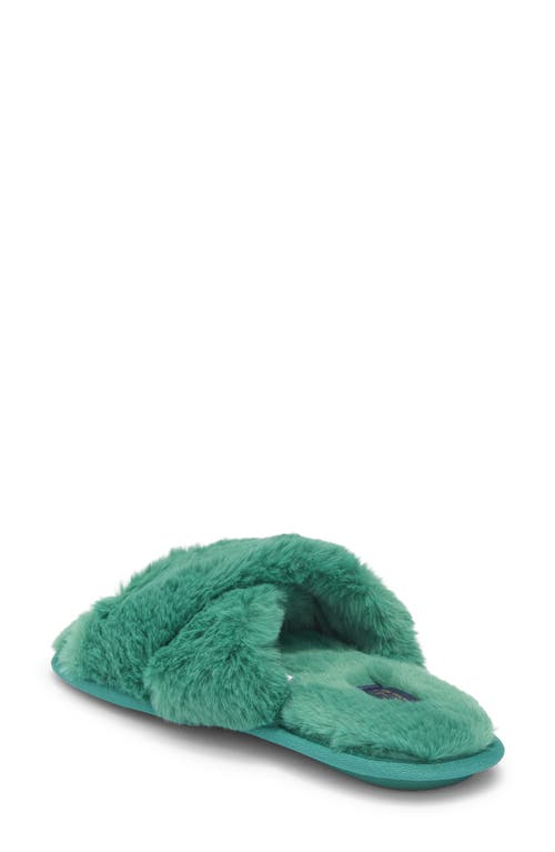Rachel Roy Cardi Faux Fur Slipper In Green