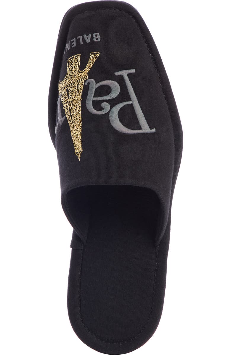 Balenciaga Paris Embroidered Slipper, Alternate, color,