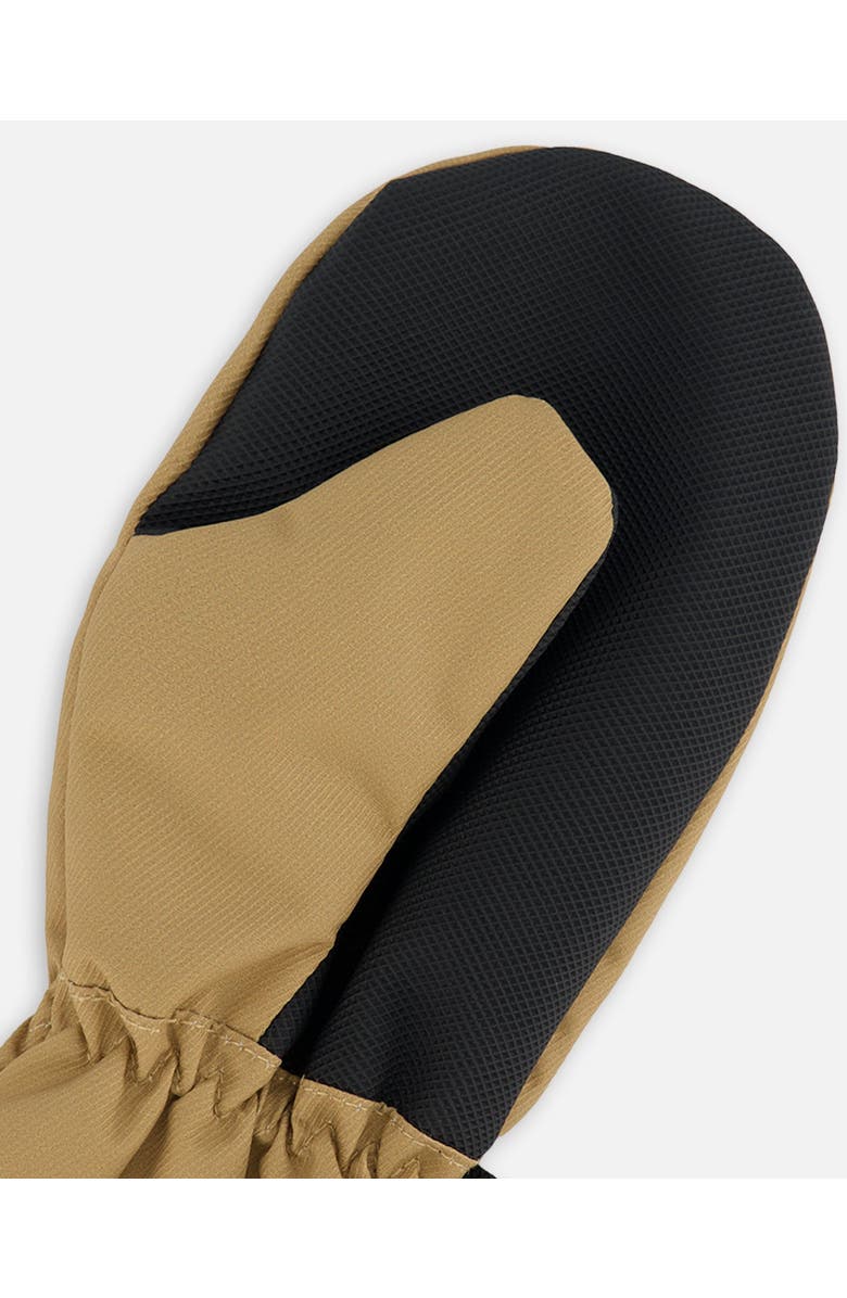 Deux par Deux Little Kids Unisex Mid-Season Mittens Beige, Alternate, color,