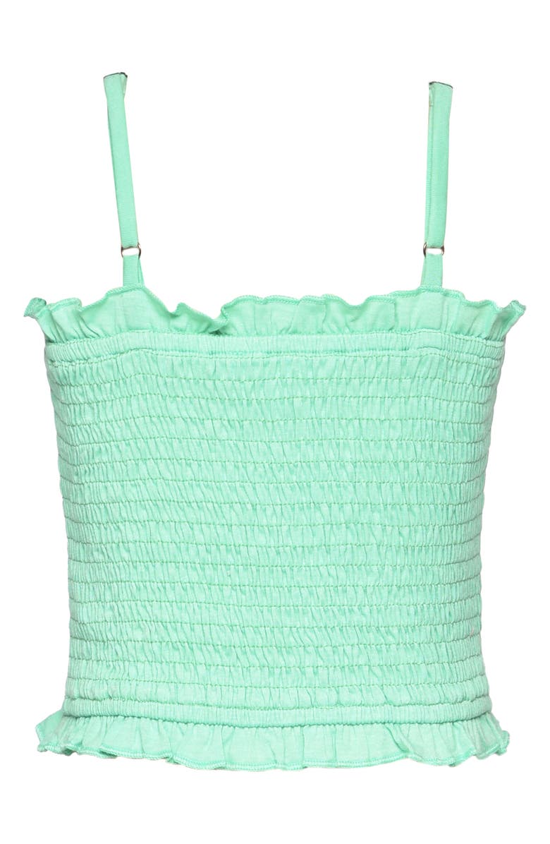 Hannah Banana Kids' Sequin Seashell Appliqué Smocked Tank, Alternate, color,