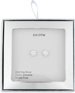 NORDSTROM RACK Cubic Zirconia Round Stud Earrings