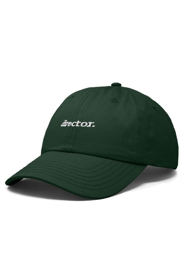 Director Embroidered Low Crown Cap, Alternate, color, Dark Green