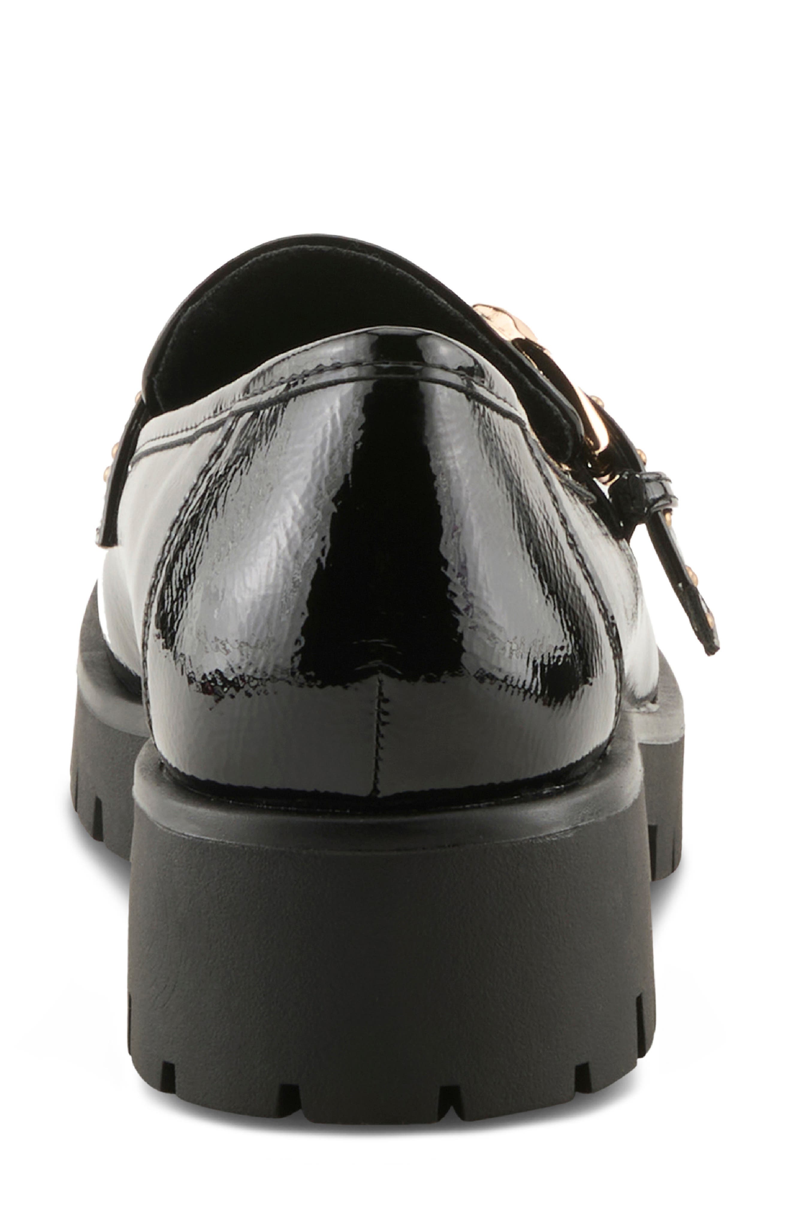 Pacha Lug Sole Platform Loafer, Alternate, color, BLACK PATENT