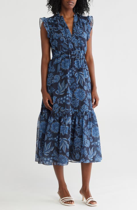 Mily Split Neck Dress