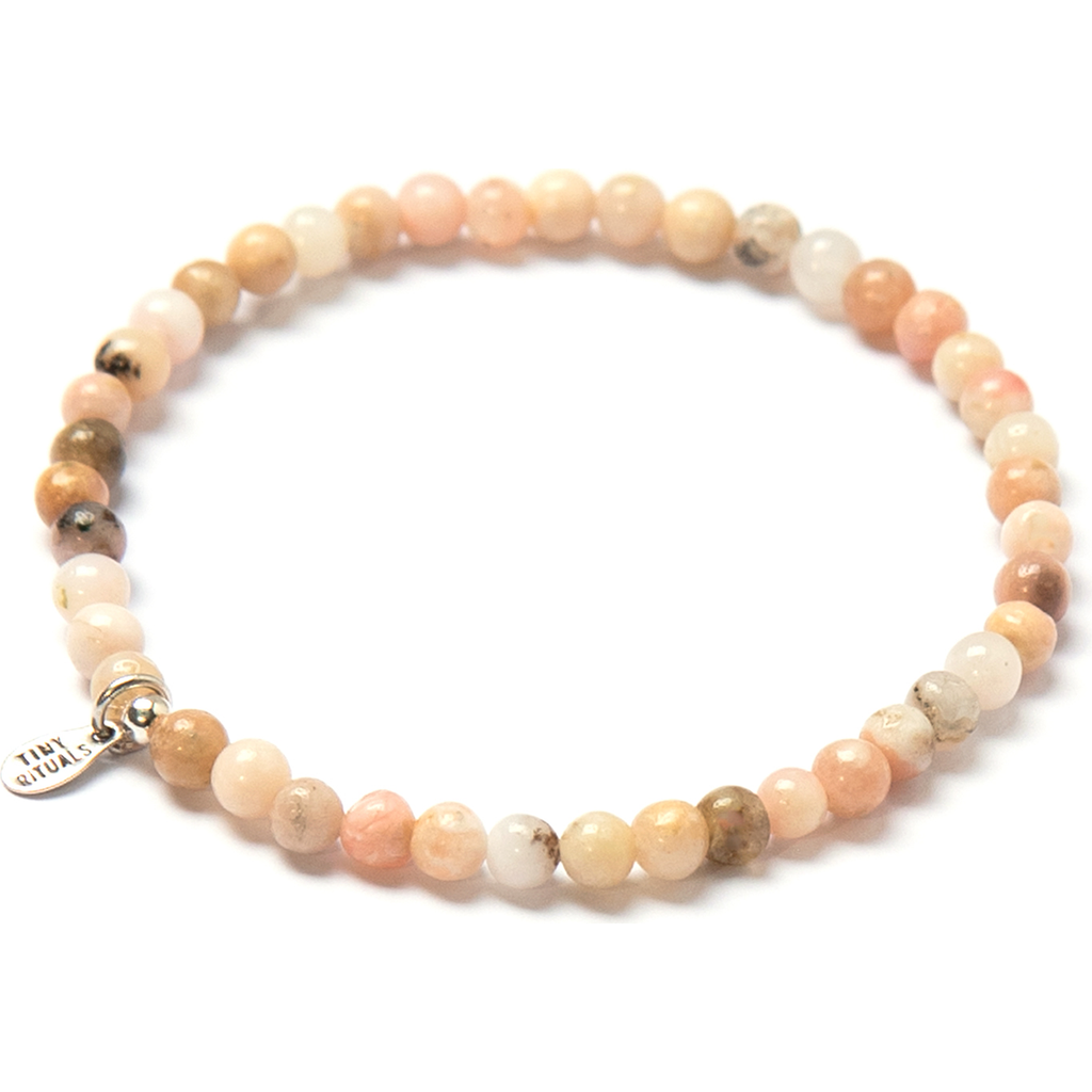 Tiny Rituals Peruvian Opal Energy Bracelet In Pink Opal