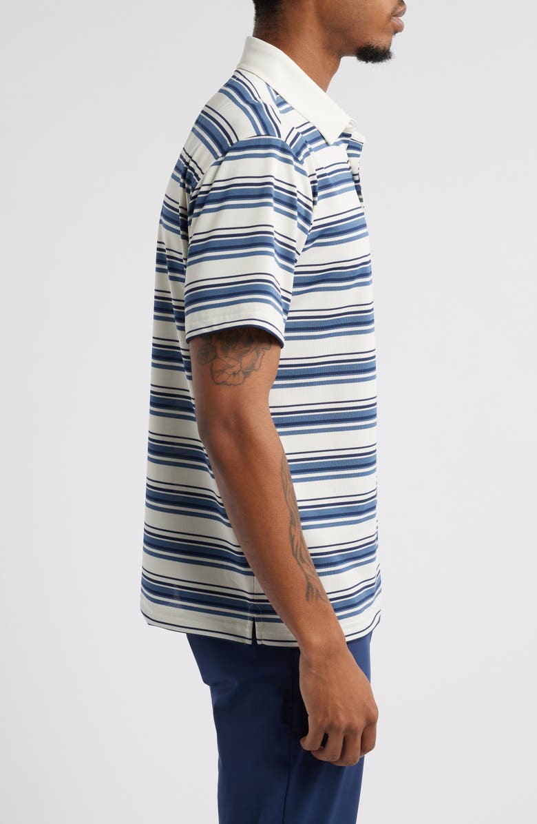 Quiet Golf Monogram Stripe Golf Polo, Alternate, color, 