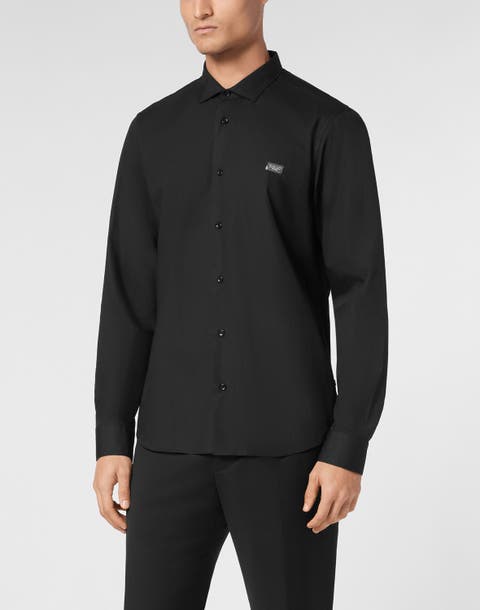 Shirt Sugar Daddy Cut Long-Sleeve Crystal Skull Men