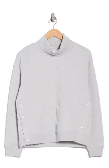 Yogalicious Summit Chic Quilted Sweatshirt In Animal Print