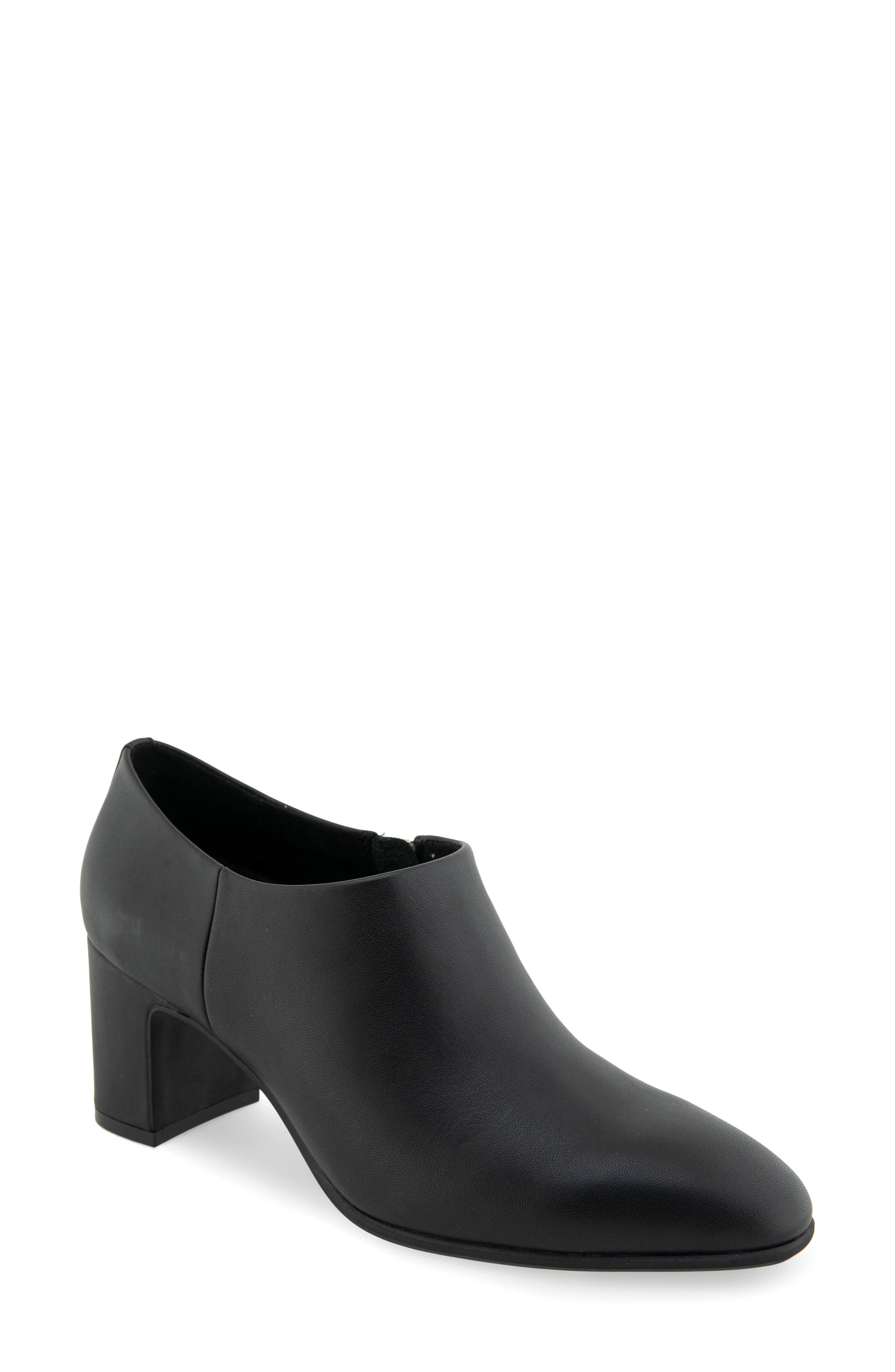 Aerosoles Melina Block Heel Bootie, Main, color, Black Leather