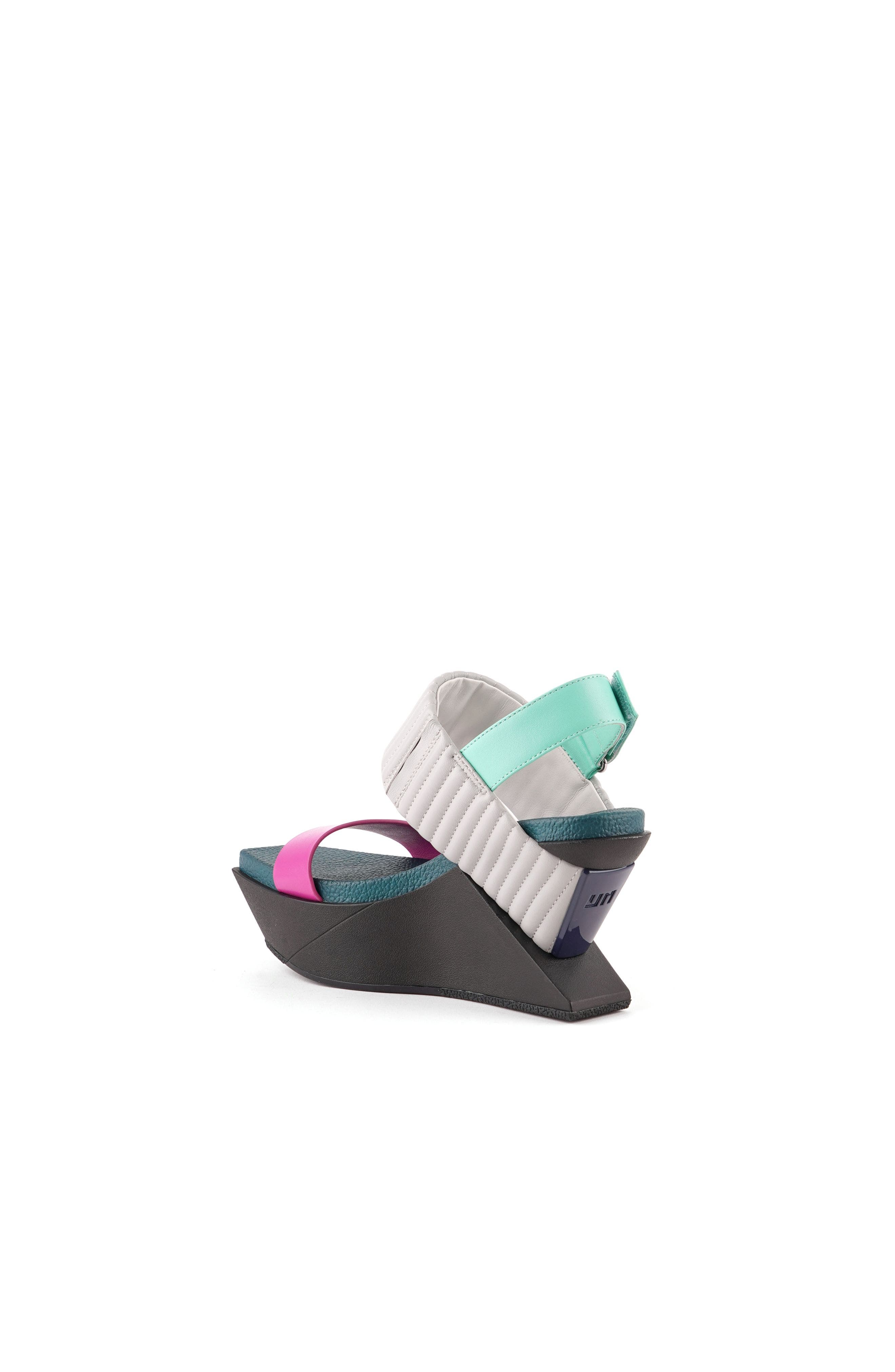 Delta Wedge Puffier Sandals, Alternate, color, Fuchsion