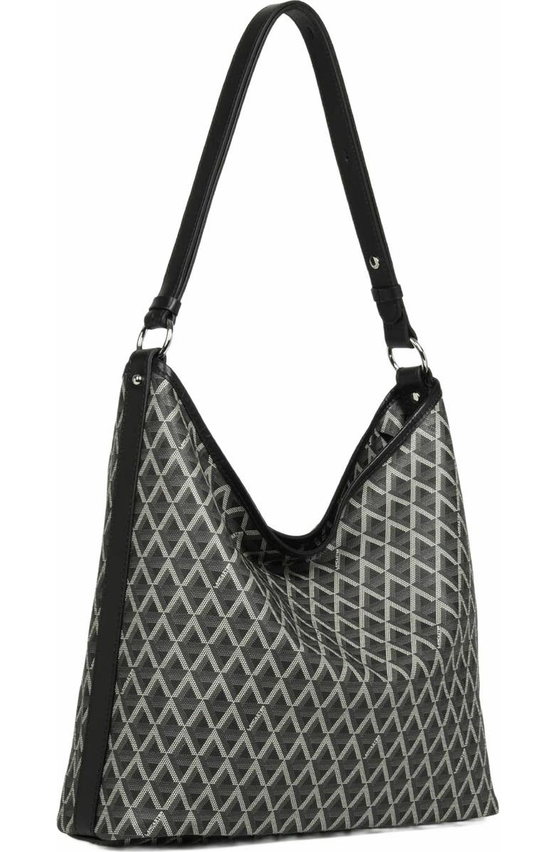 Lancaster Zipped Bucket Bag Ikon IT, Alternate, color, Noir