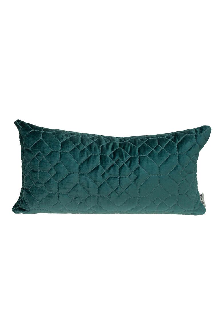 Sora Quilted Throw Pillow, Main, color, TEAL