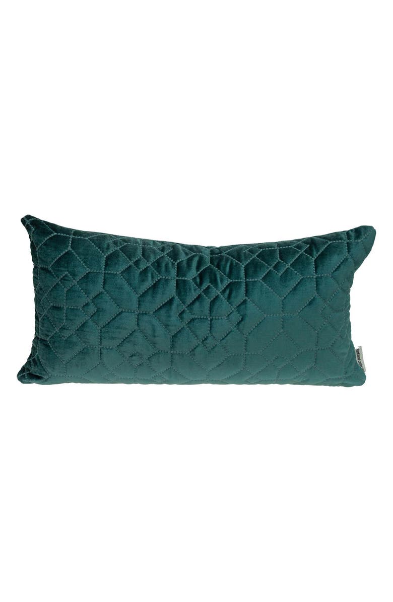 PARKLAND COLLECTION Sora Quilted Throw Pillow, Main, color, Teal