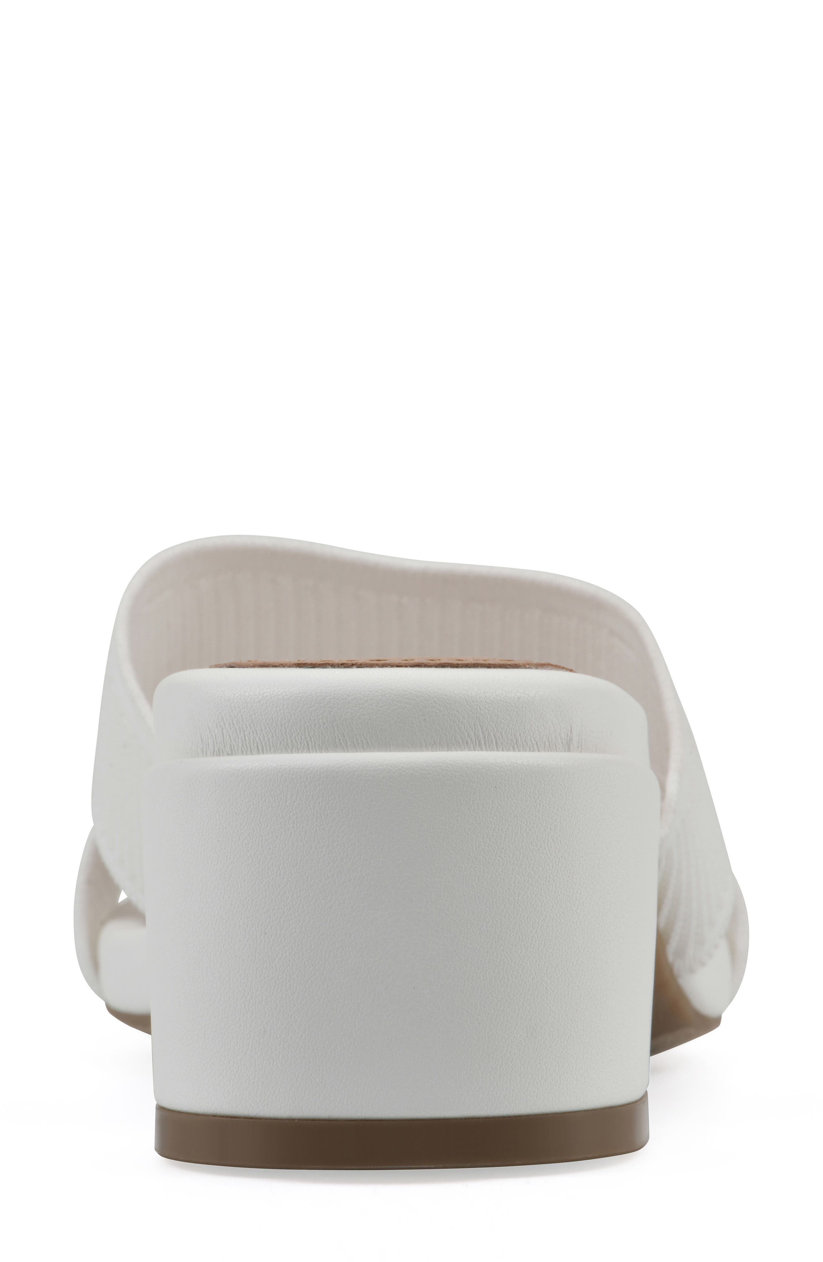 Milled Sandal, Alternate, color, WHITE FABRIC