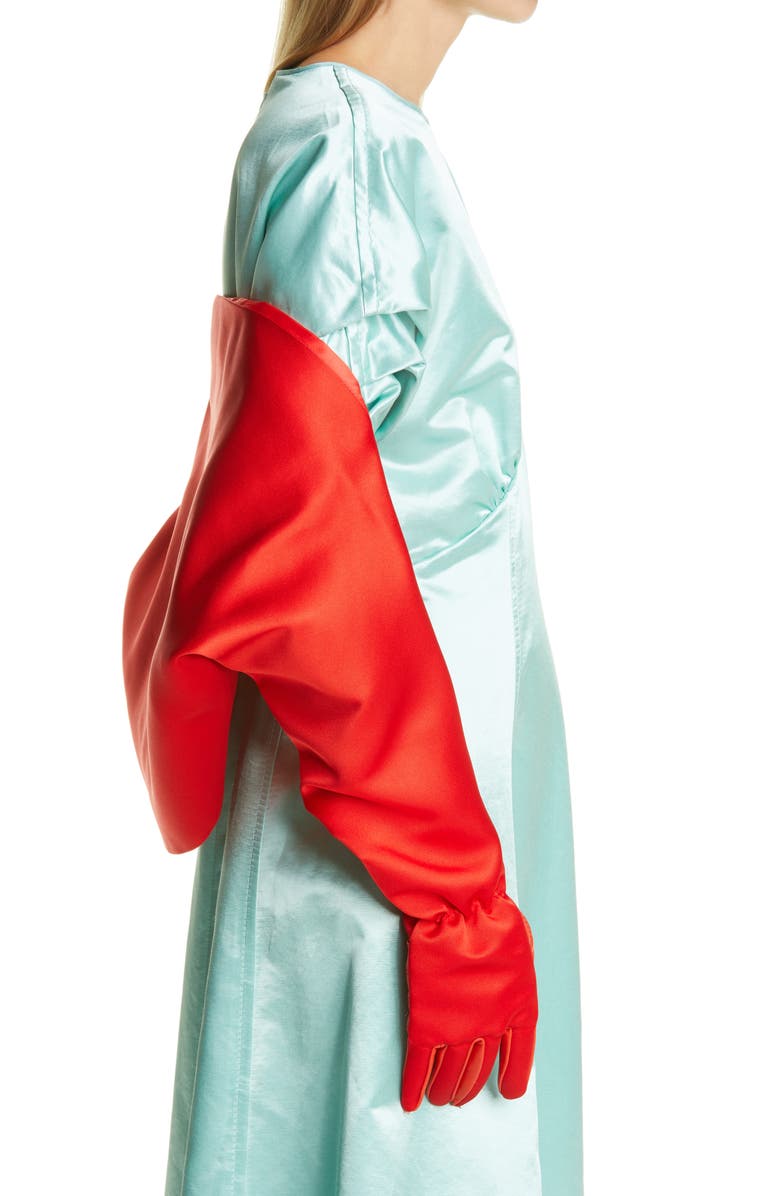 Meryll Rogge Gloved Double Satin Bolero, Alternate, color,