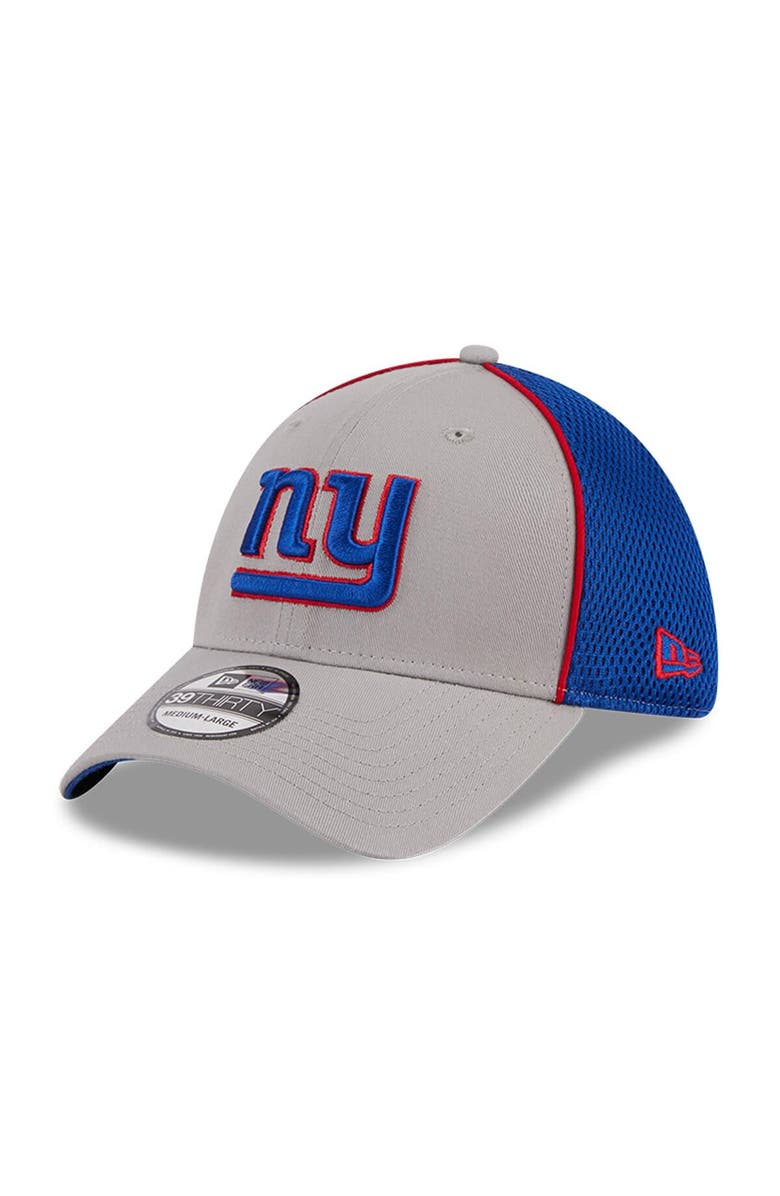 New Era Men's New Era Gray New York Giants  Pipe 39THIRTY Flex Hat, Main, color, 