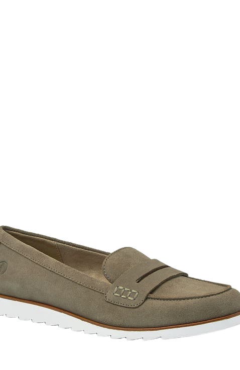 Comfort Lug Sole Suede Loafers
