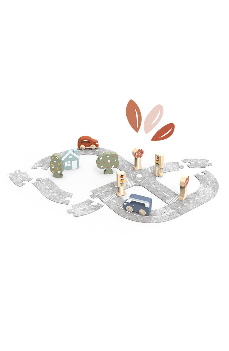 Speedy Monkey Car Track Puzzle, Main, color, Multi