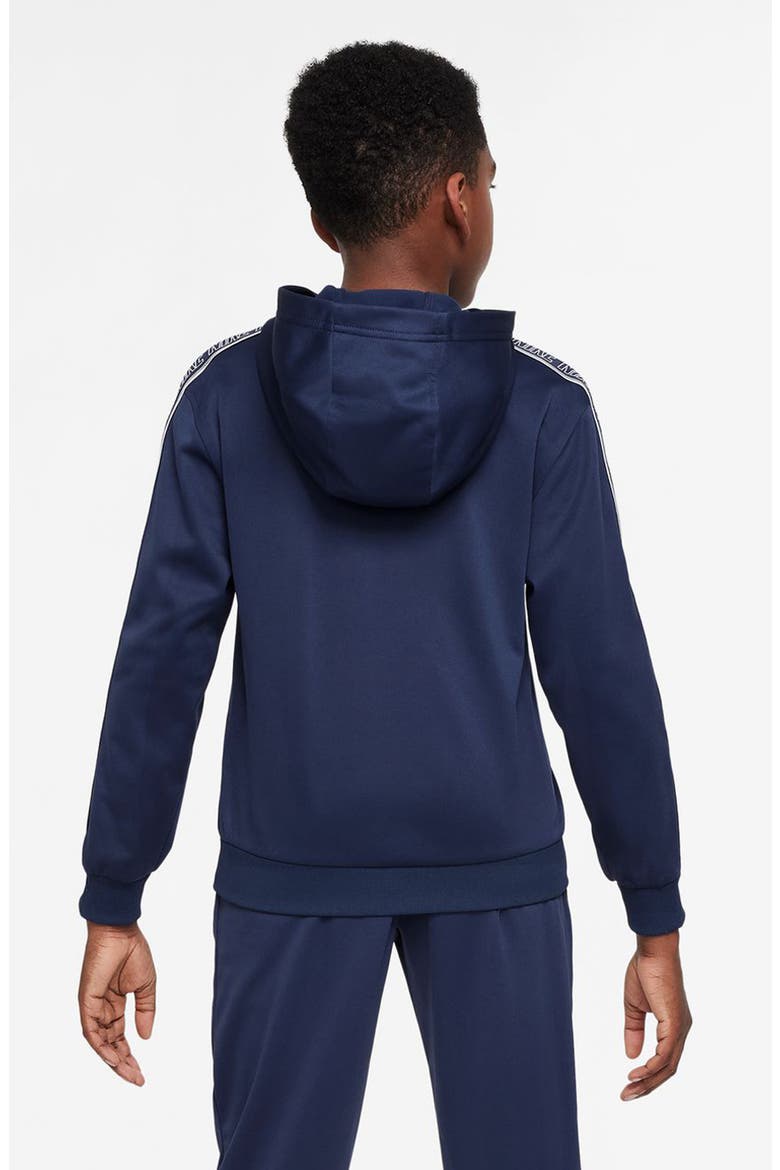 Kids' Sportswear Club Dri-FIT Fleece Hoodie, Alternate, color, MIDNIGHT NAVY/ NAVY/ WHITE