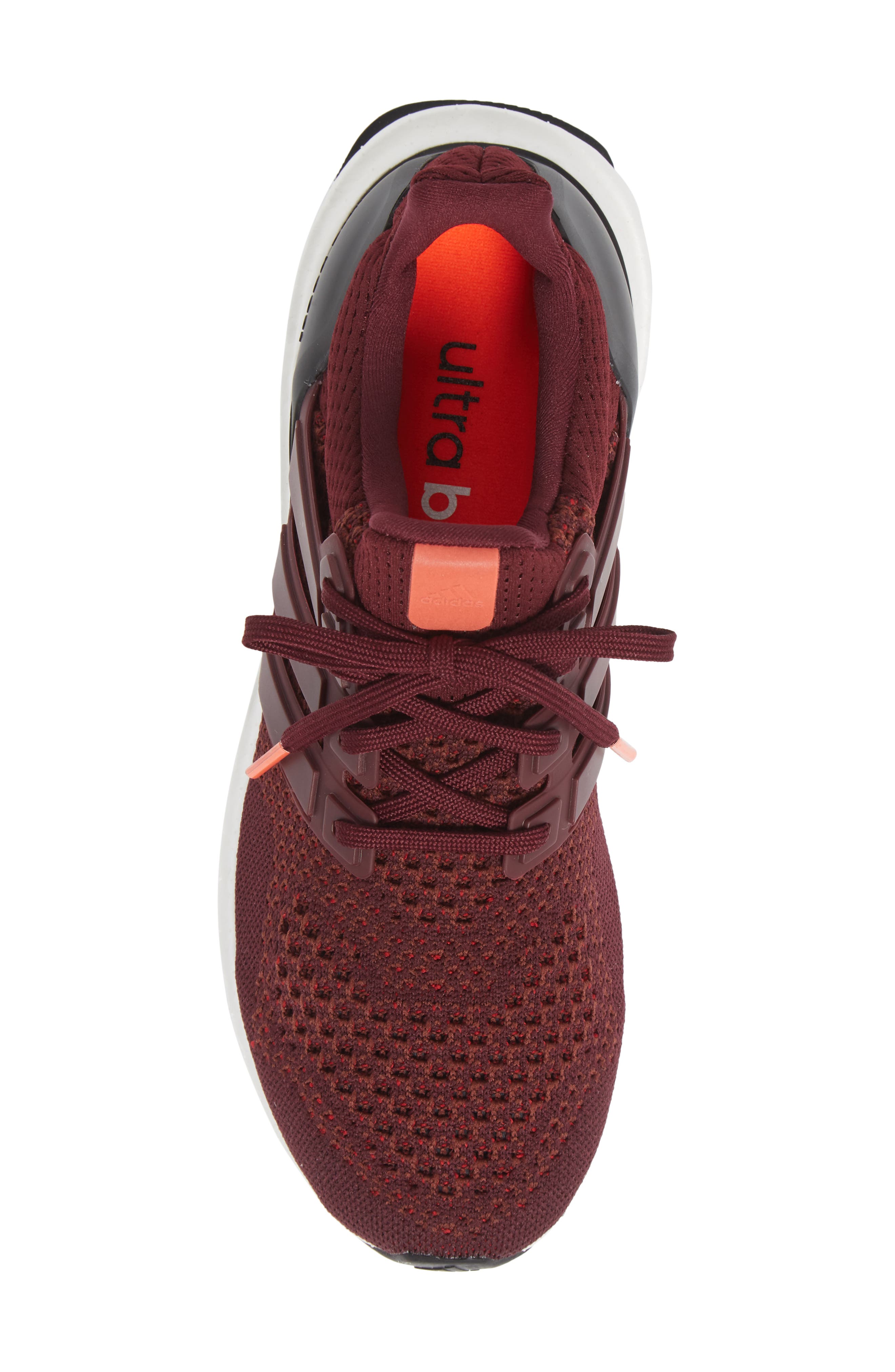 Kids' Ultraboost 20 Parley Running Shoe, Alternate, color, MAROON/ MAROON/ BLACK