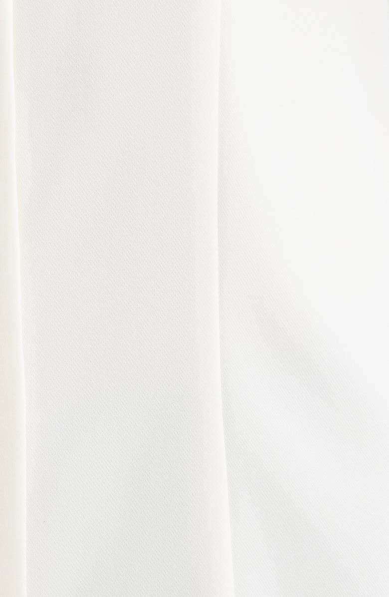 Anne Klein High Neck Short Sleeve Button-Up Shirt, Alternate, color, 