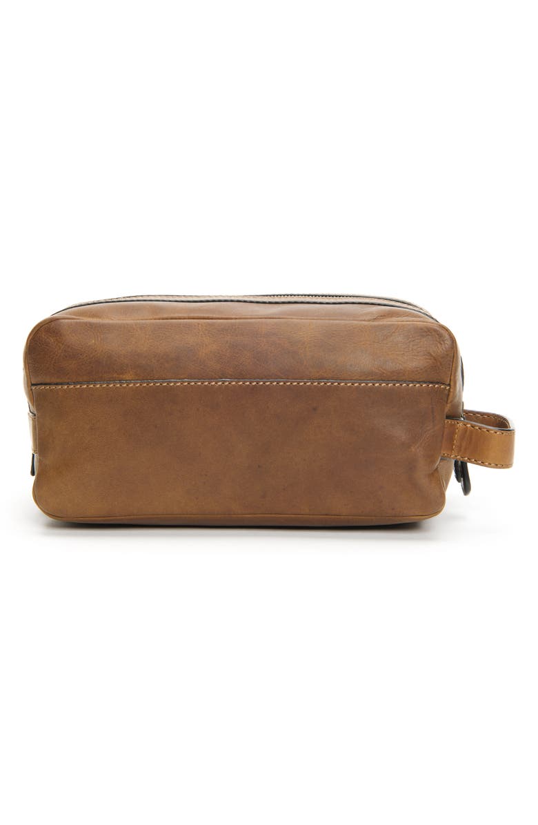 Frye 'Logan' Leather Travel Kit, Alternate, color, Dark Brown
