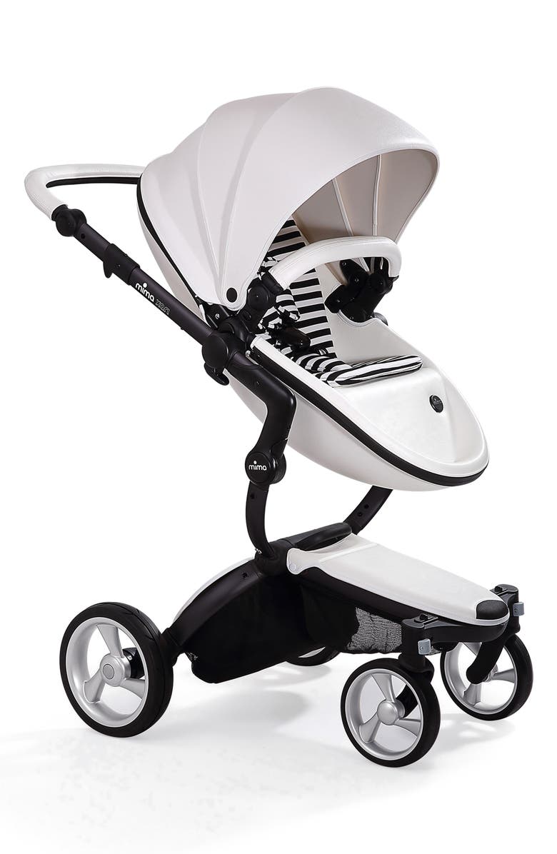 mima Xari Black Chassis Stroller with Reversible Reclining Seat & Carrycot, Main, color, 