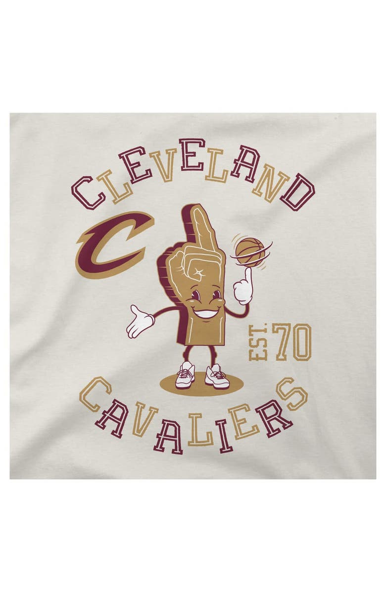 Stadium Essentials Men's Stadium Essentials Cream Cleveland Cavaliers Number One Oversized T-Shirt, Alternate, color, Cream
