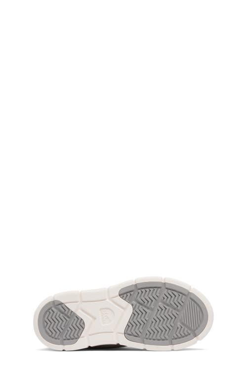 Sorel Kid's Explorer Iii Iridescent Calf Suede Boots, Kids In Pure Silver/chrome Grey