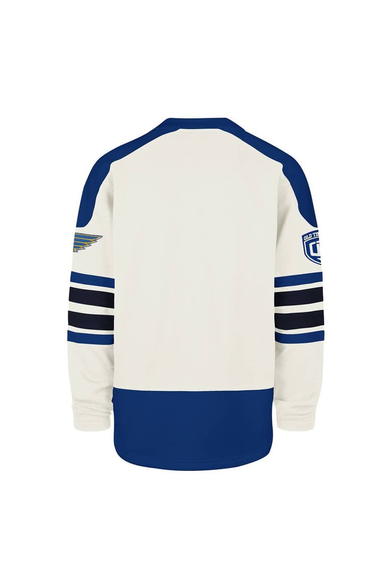 Men's '47 Cream St. Louis Blues Pond Hockey Trio Eternal Lacer Sweatshirt, Alternate, color, Cream