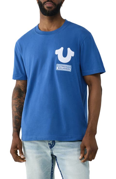 Horseshoe Repeat Cotton Graphic T-Shirt