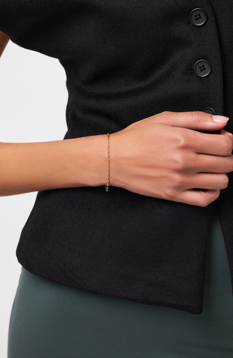 Ana Luisa Solid Yellow Gold - Anchor Chain Bracelet, Alternate, color, 