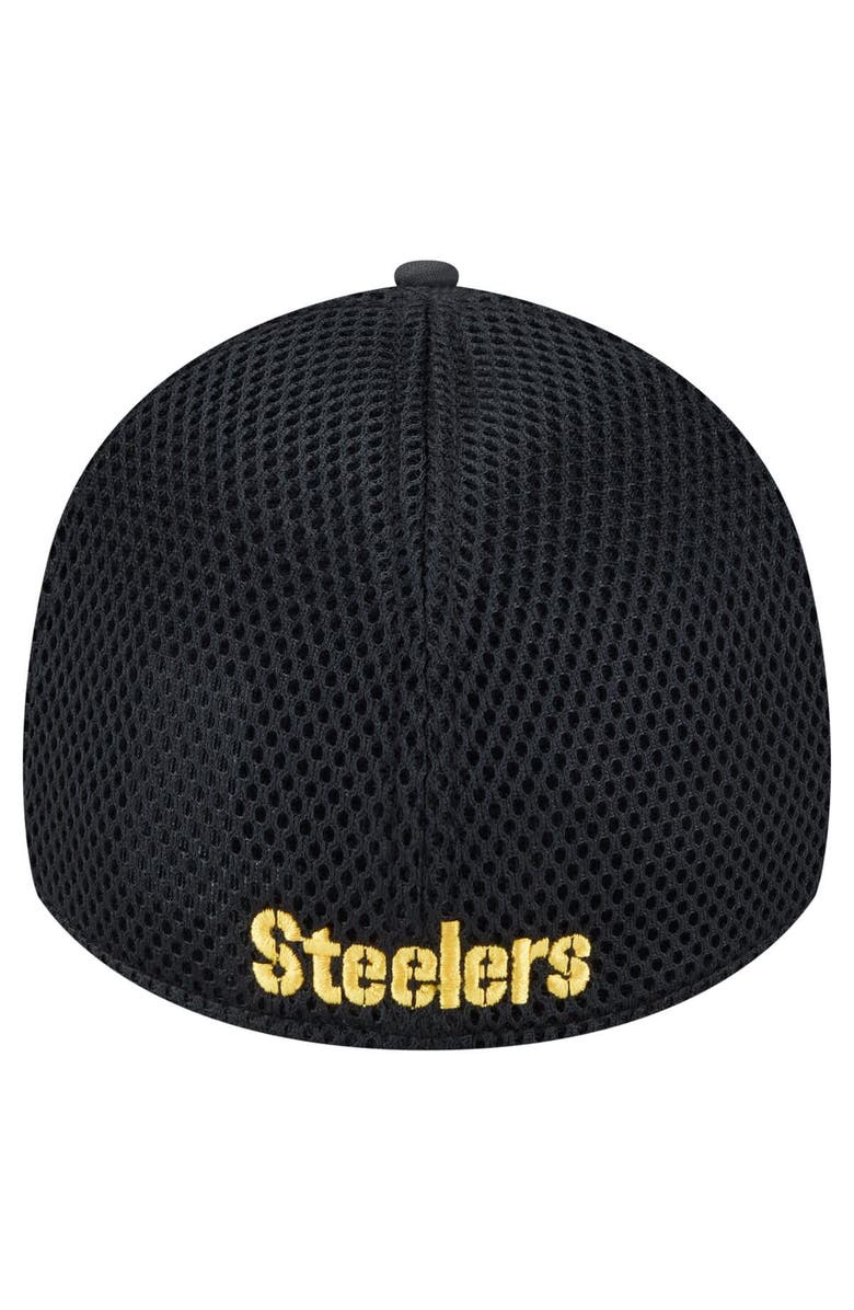 New Era Men's New Era Black Pittsburgh Steelers Active Camo 39THIRTY Flex Hat, Alternate, color, 