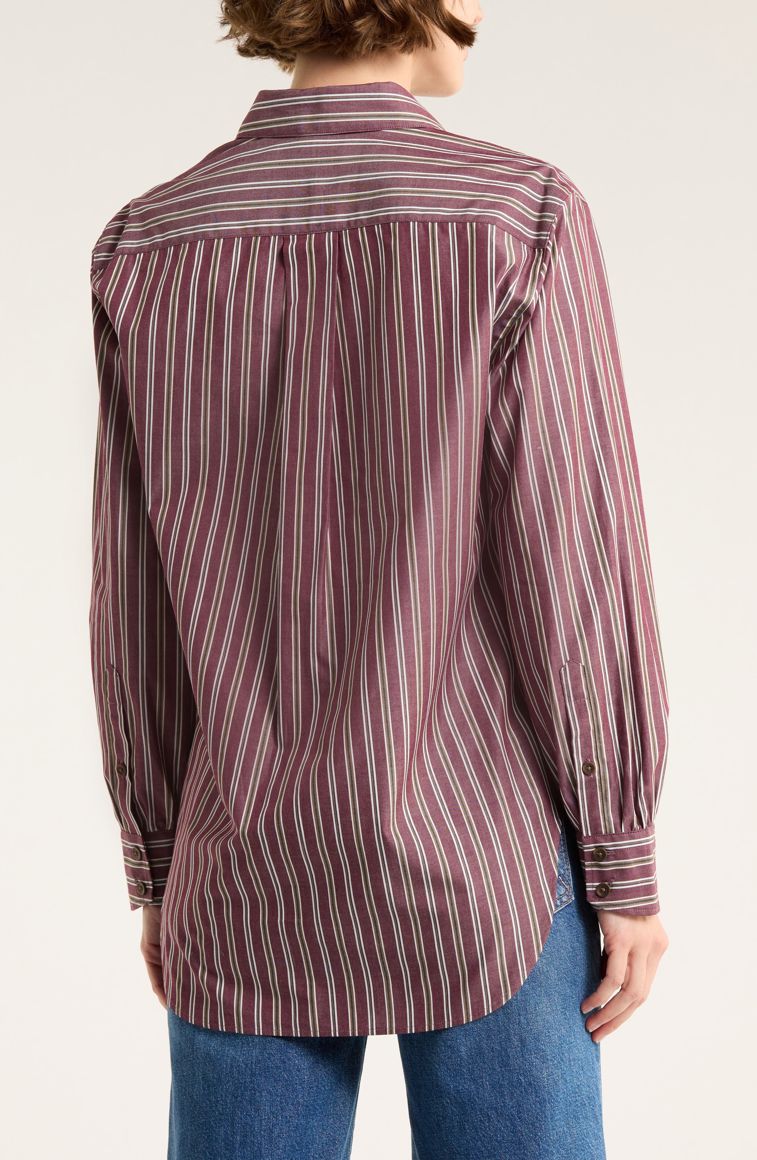 Max Oversize Stripe Button-Up Shirt - image 4