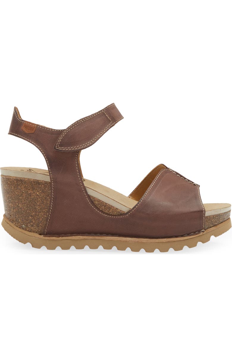 On Foot Samoa 310 Wedge Sandal, Alternate, color, Chocolate