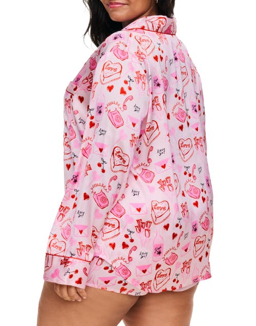 Shop Adore Me Sammi Pajama Set In Novelty Pink