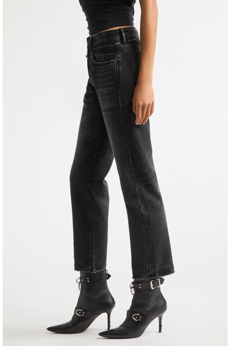 Romeo Distressed Straight Leg Jeans, Alternate, color, BRIXTON BLACK