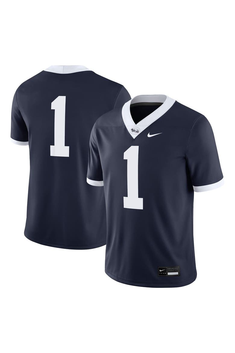 Men's Nike #1 Navy Penn State Nittany Lions Generations of Greatness Jersey, Main, color, Navy