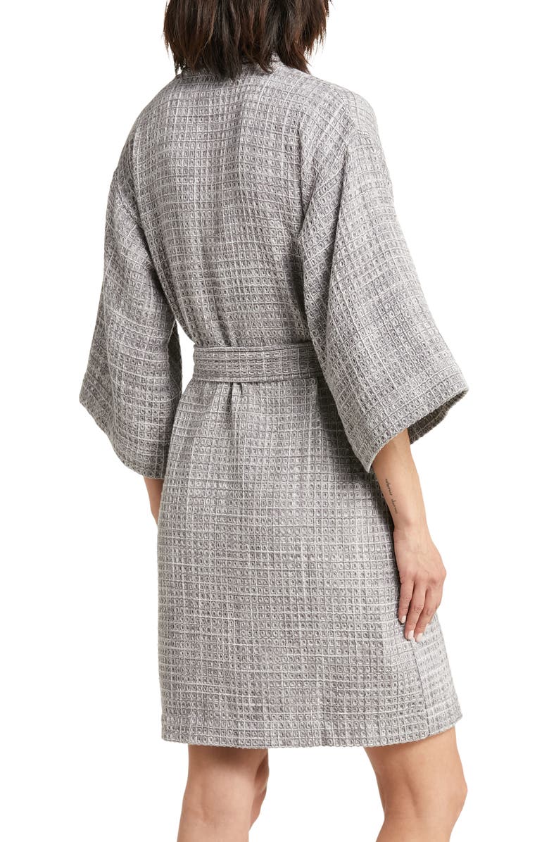 Nordstrom Women's Everyday Waffle Robe, Alternate, color, Grey Castlerock Spacedye