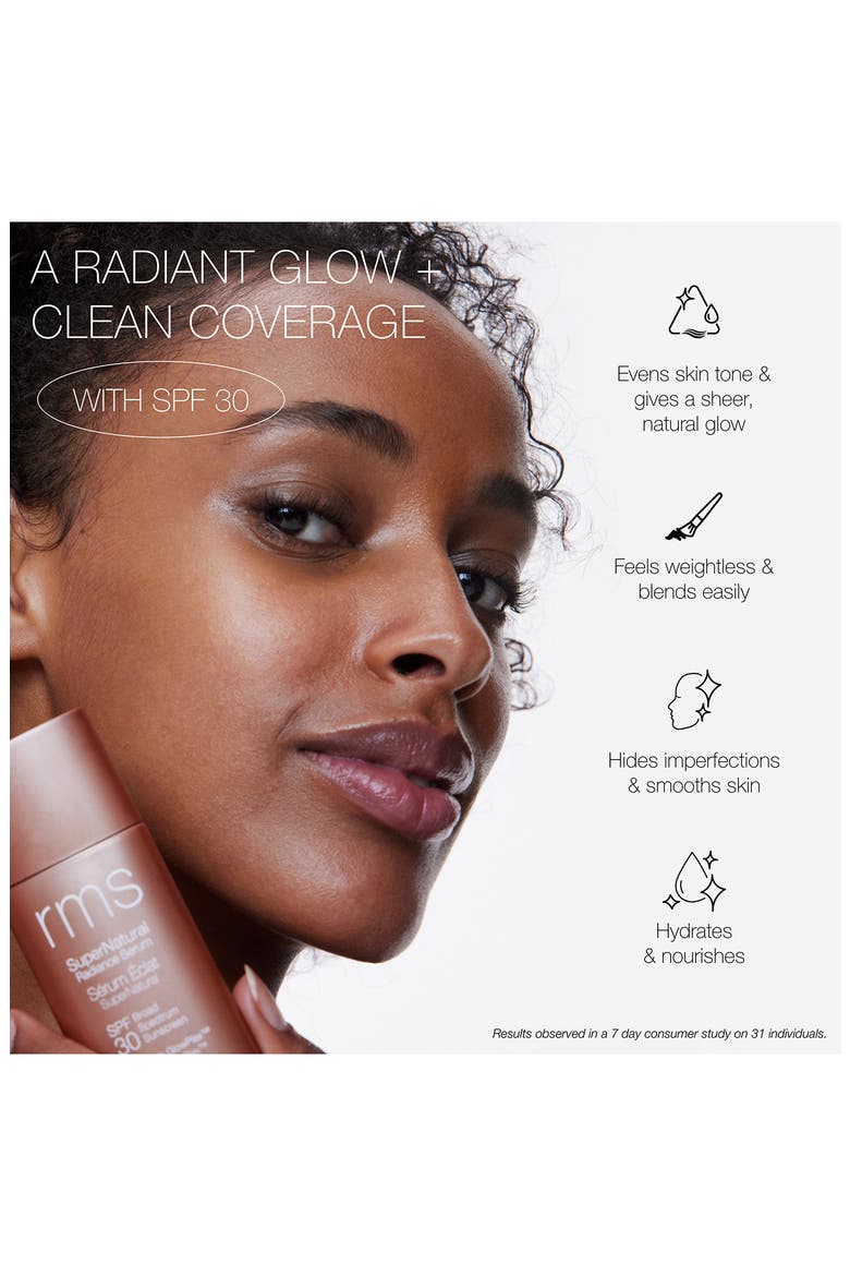SuperNatural Radiance Serum Broad Spectrum SPF 30 Sunscreen, Alternate, color, RICH AURA