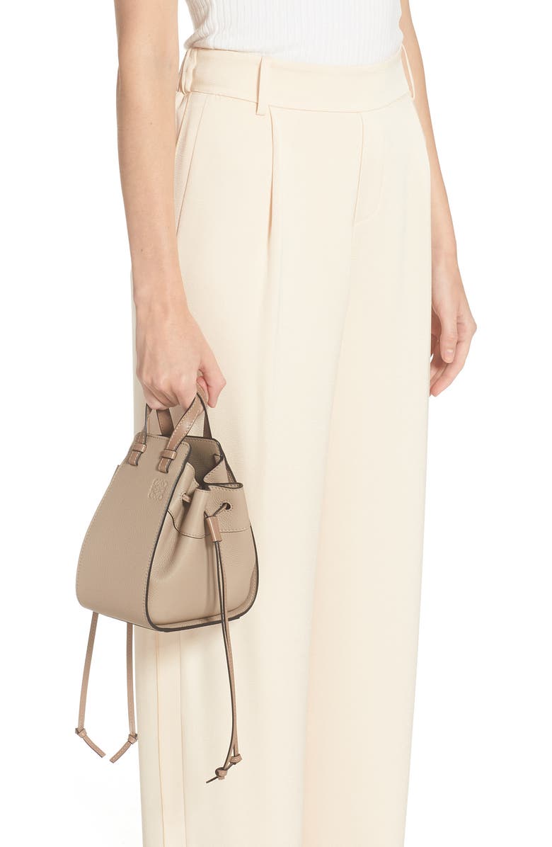 Loewe Mini Hammock Calfskin Leather Hobo Bag, Alternate, color,