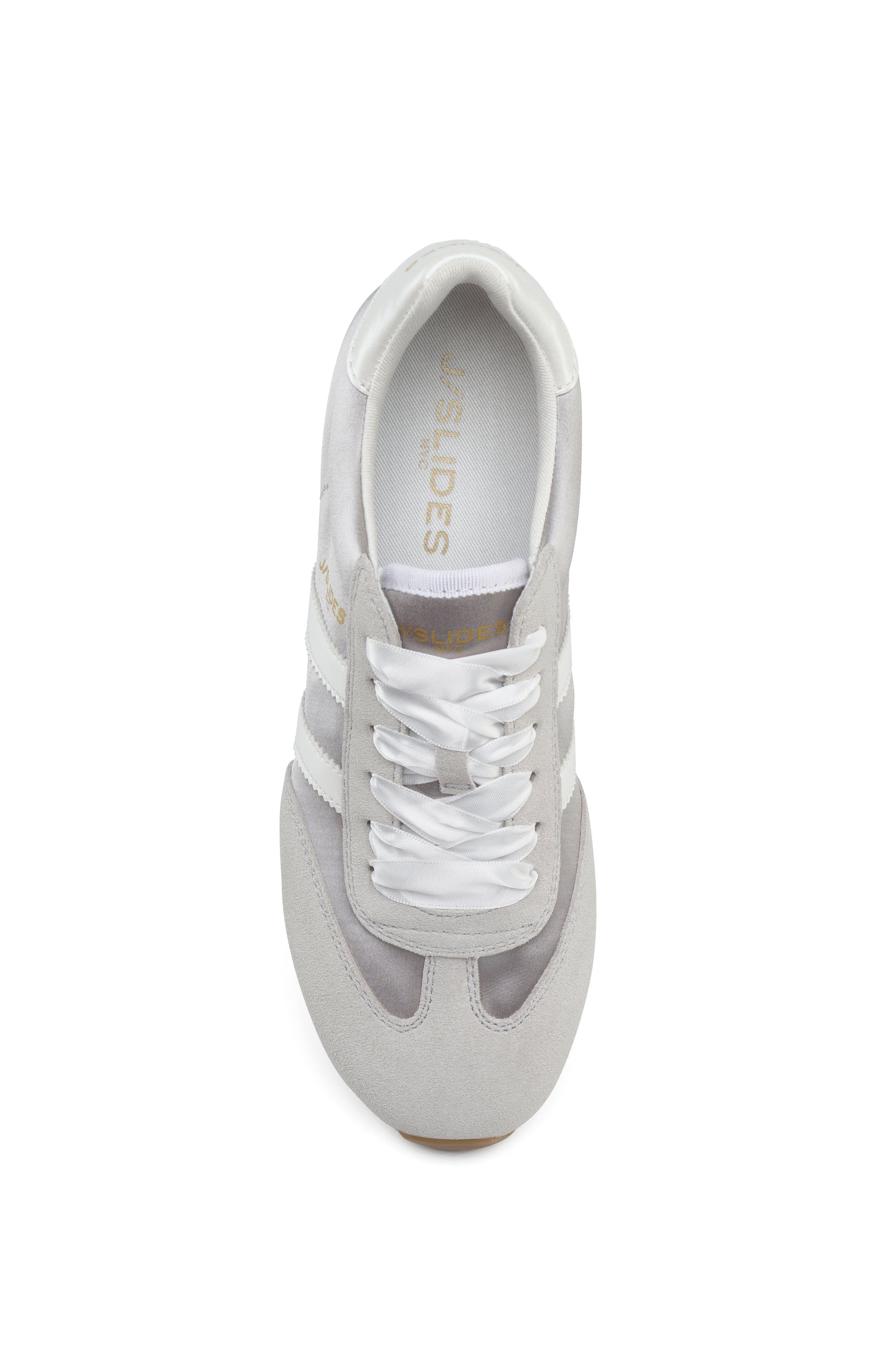 Peggy Sequins Sneaker, Alternate, color, Grey-Nylon/Suede