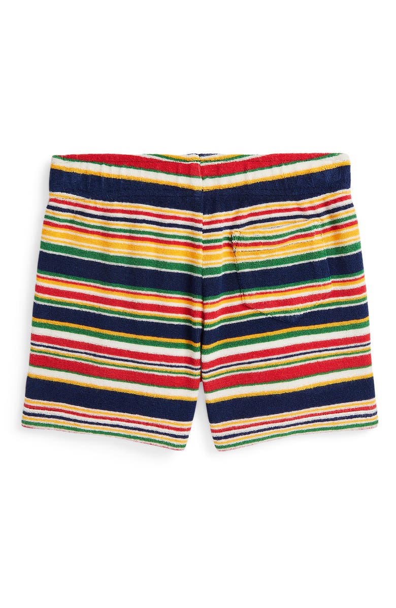 Polo Ralph Lauren Kids' Stripe Cotton Terry Shorts, Alternate, color, 