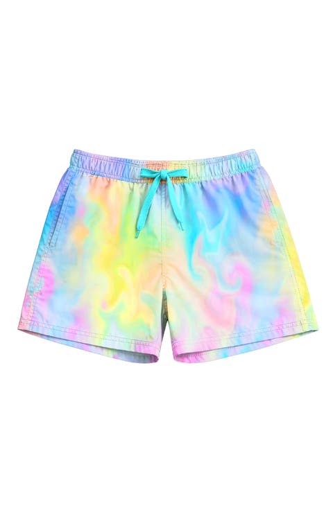 Boys Marble Print Board Shorts